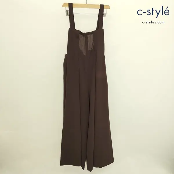 Y’s ワイズ オーバーオール ブラウン サロペット ウール100 日本製 レディース