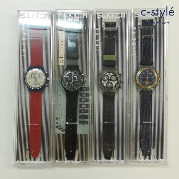 Swatch スウォッチ 腕時計 クォーツ クロノグラフ アナログ 計4点