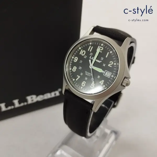 L.L.Bean エルエルビーン 腕時計 ブラック フィールドウォッチ クォーツ アナログ