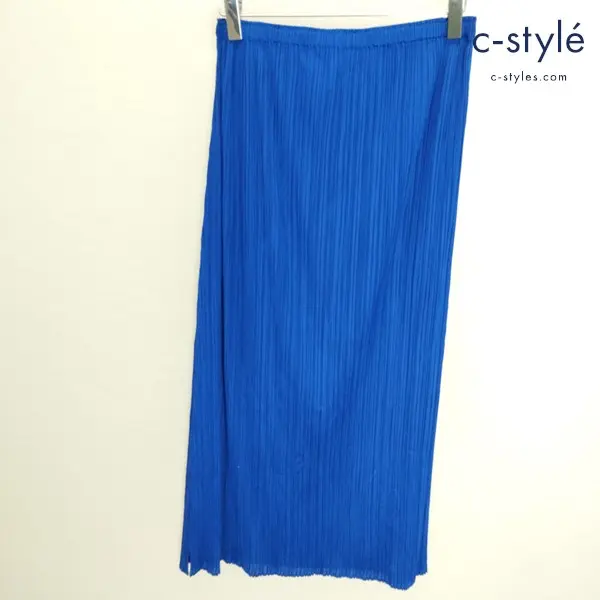 PLEATS PLEASE ISSEY MIYAKE プリーツスカート 5 ブルー PP31-JG248 日本製 レディース