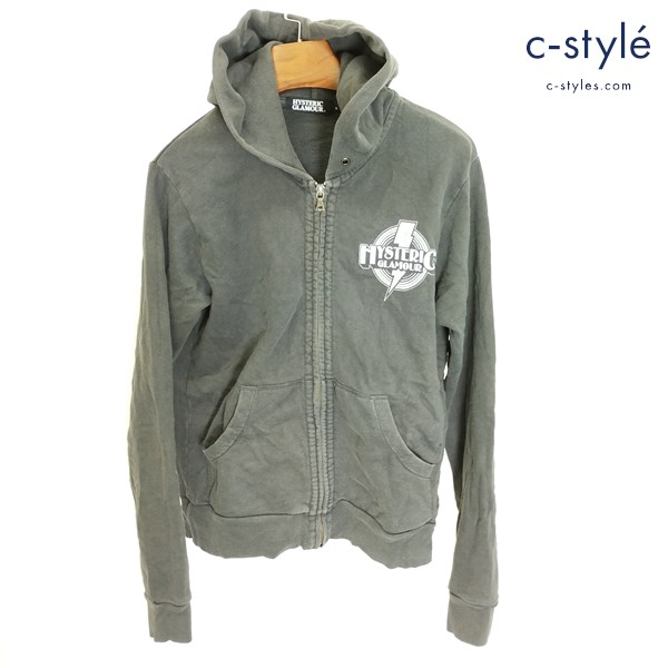 HYSTERIC GLAMOUR ジップパーカー S ブラック ALL ACCESS 1984 0211CF04 綿100 日本製