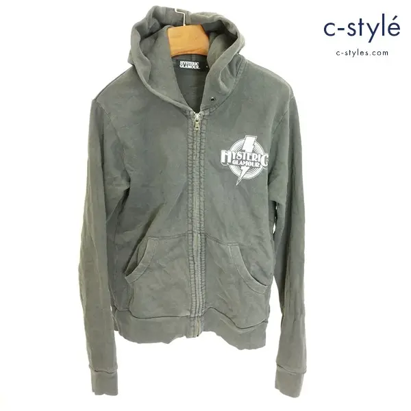 HYSTERIC GLAMOUR ジップパーカー S ブラック ALL ACCESS 1984 0211CF04 綿100 日本製