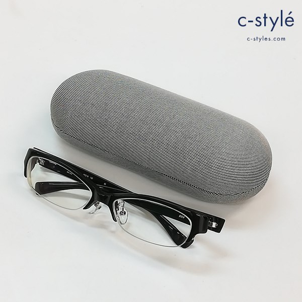 999.9 フォーナインズ 眼鏡 55□16 132 ブラック NPN-910 メガネ 日本製 アイウェア