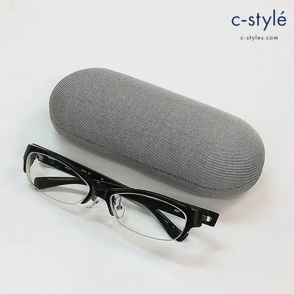 999.9 フォーナインズ 眼鏡 55□16 132 ブラック NPN-910 メガネ 日本製 アイウェア