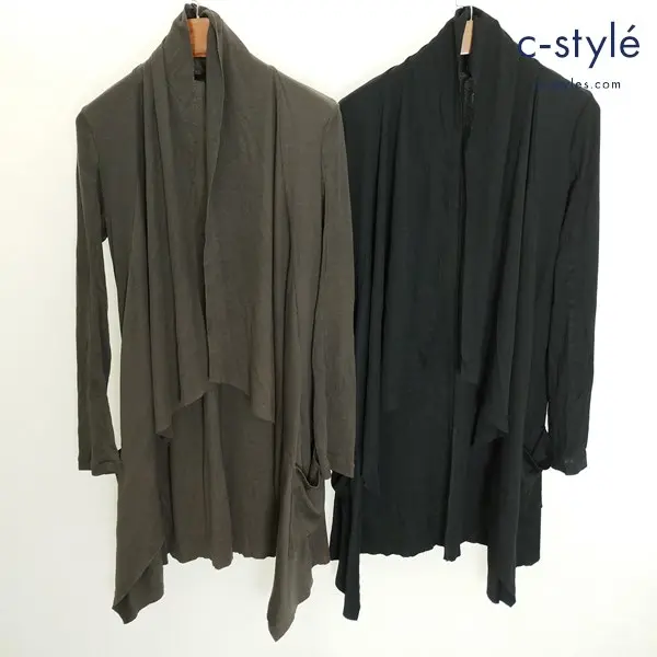 bajra バジュラ カーディガン 2 ブラック ブラウン 長袖 薄手 日本製 レディース 計2点