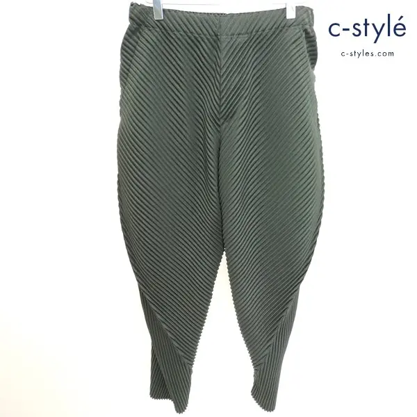 HOMME PLISSE ISSEY MIYAKE プリーツパンツ 2 ブラック HP23JF148