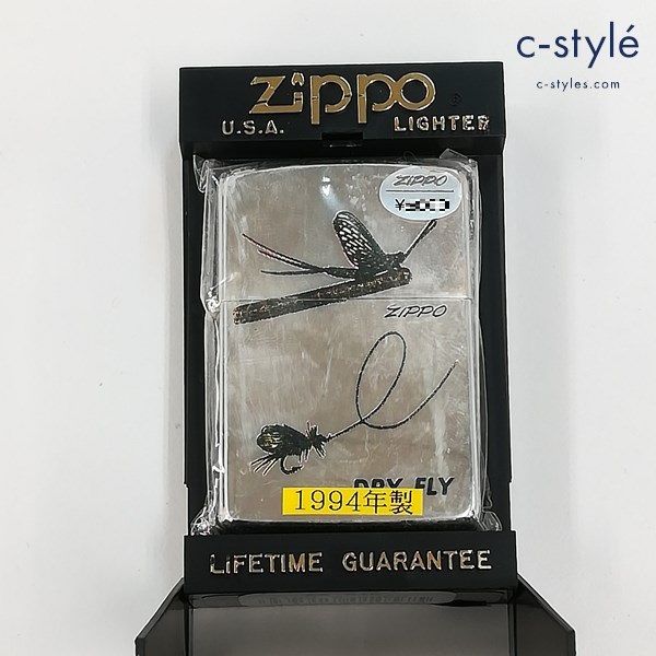 ZIPPO ジッポー 1994年製 DRY FLY オイルライター シルバー 喫煙具