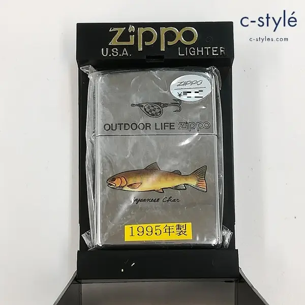 ZIPPO ジッポー 1995年 OUTDOOR LIFE Chan オイルライター シルバー 喫煙具