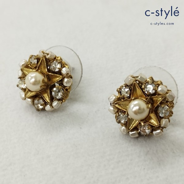 MIRIAM HASKELL ミリアムハスケル ピアス ゴールド 両耳用 星 スター 装飾 レディース