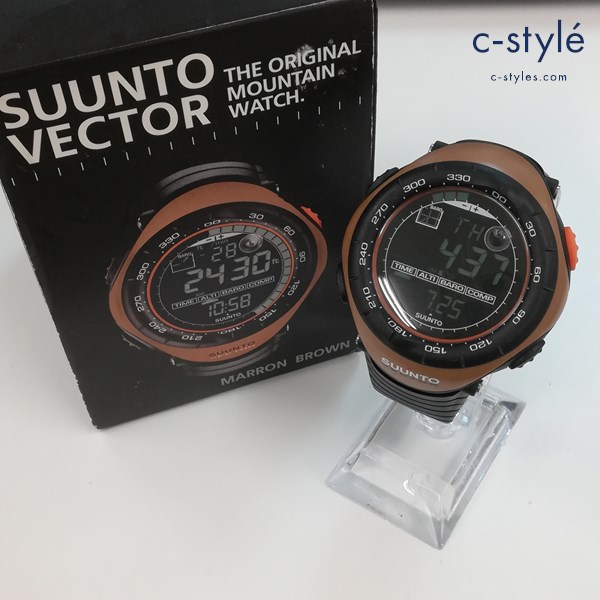 SUUNTO スント VECTOR 腕時計 マロンブラウン アウトドアウォッチ クロノグラフ デジタル 高度計