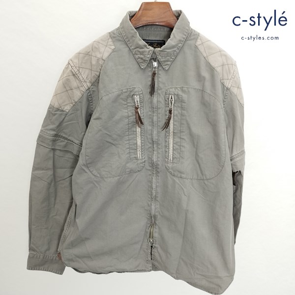 Max Fritz マックスフリッツ 2WAY比翼ボタンダウンシャツ MFS-1584 綿100 日本製