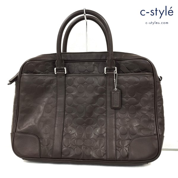 COACH コーチ ビジネスバッグ ブラウン B1461-F71247 レザーバッグ 2WAY ショルダー 鞄 カバン