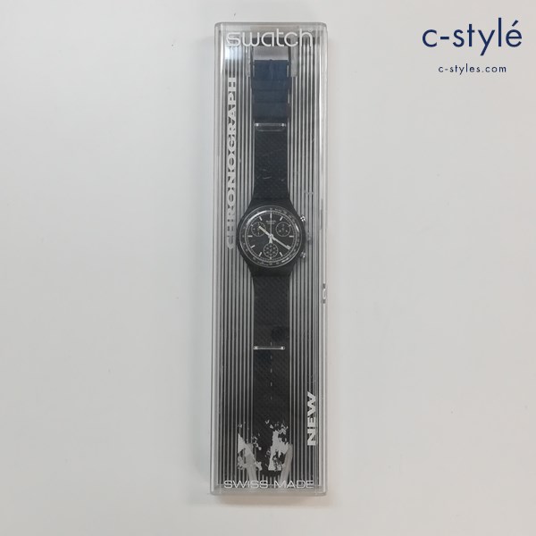 Swatch スウォッチ 腕時計 ブラック Black Friday SCB100 クロノグラフ