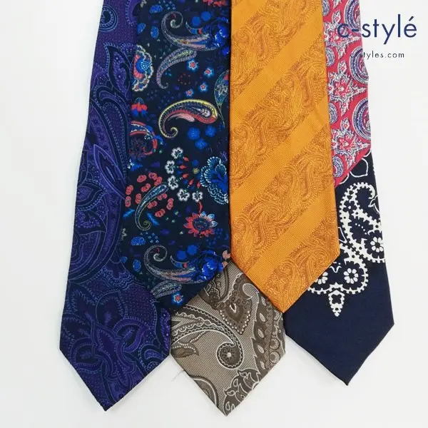 ETRO エトロ ネクタイ イタリア製 総柄 ペイズリー柄 計5点