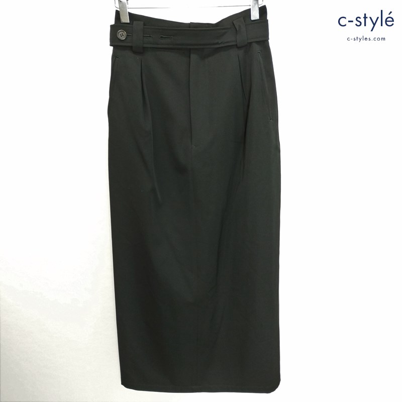 Y’s ワイズ ウールスカート ブラック ロングスカート ウール100 YT-S29-190 日本製 レディース