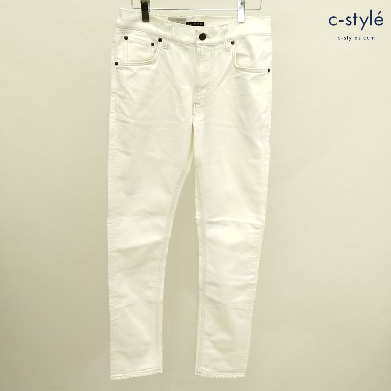 Nudie Jeans ヌーディージーンズ LEAN DEAN デニムパンツ W29-L32 オフホワイト ジーンズ ECRU