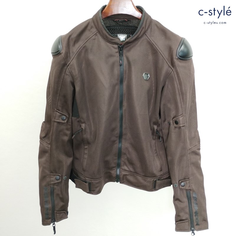KOMINE プロテクト ストリート メッシュジャケット 2XL ブラウン バイクジャケット バイク用品