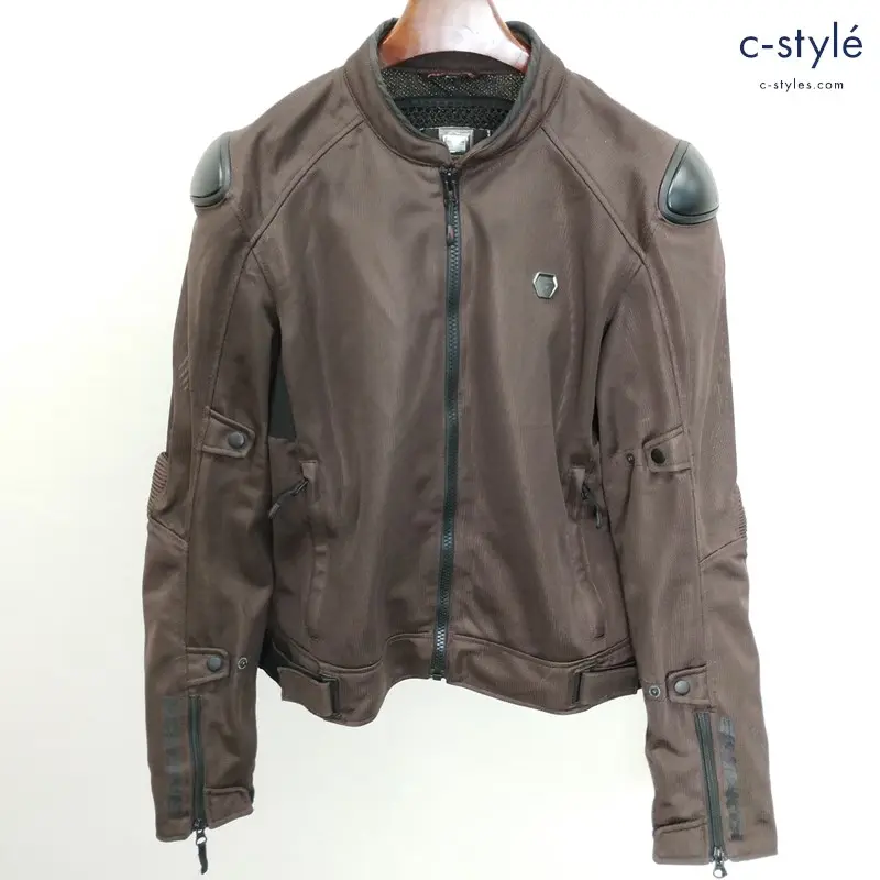 KOMINE プロテクト ストリート メッシュジャケット 2XL ブラウン バイクジャケット バイク用品