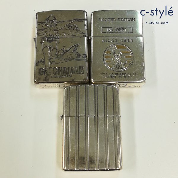 ZIPPO ジッポー オイルライター ガッチャマン LIMITED EDITION SINCE 1992 他 計3点
