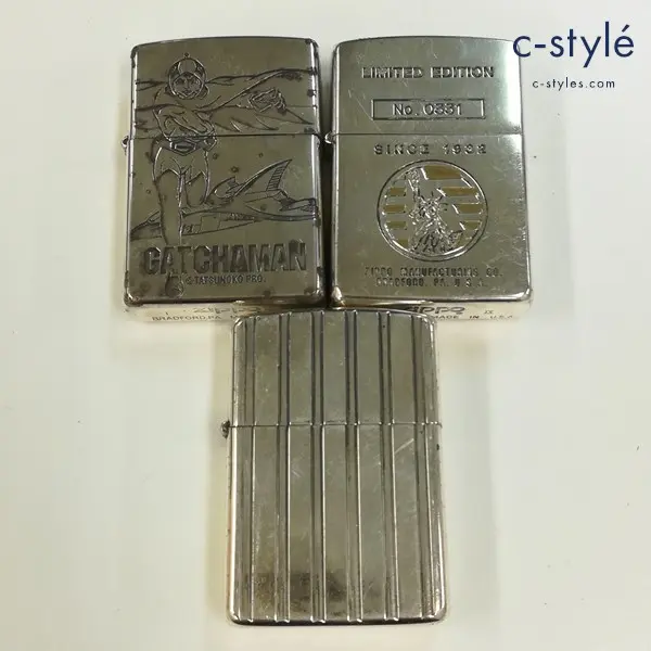 ZIPPO ジッポー オイルライター ガッチャマン LIMITED EDITION SINCE 1992 他 計3点