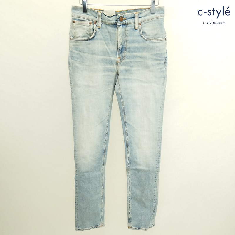 Nudie Jeans Thin Finn デニムパンツ W29 L32 ライトブルー ジーンズ Summer Ocean 47161-1203