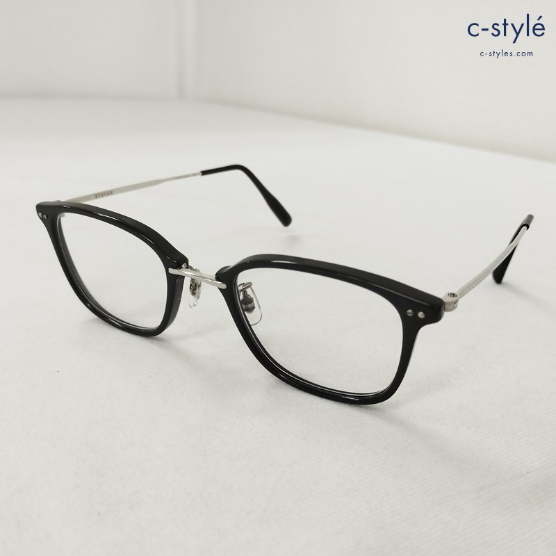 EYEVAN アイヴァン MacDougal PBK 48□22-145 ブラック 眼鏡 メガネ 日本製 アイウェア 度入り