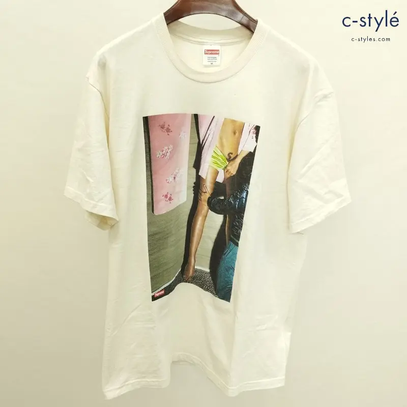 Supreme シュプリーム Model S/S Tee Tシャツ M ベージュ系 半袖 コットン100 MADE IN USA