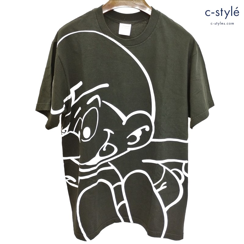 Supreme シュプリーム Smurfs S/S Tee Tシャツ M ブラック 半袖 プリント コットン100 スマーフ