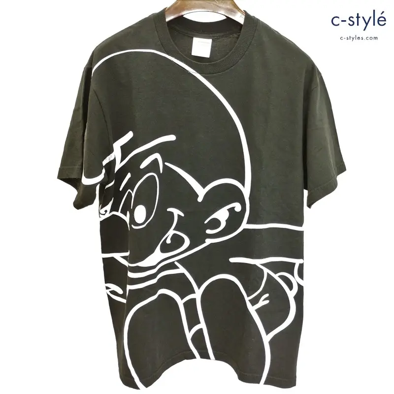 Supreme シュプリーム Smurfs S/S Tee Tシャツ M ブラック 半袖 プリント コットン100 スマーフ