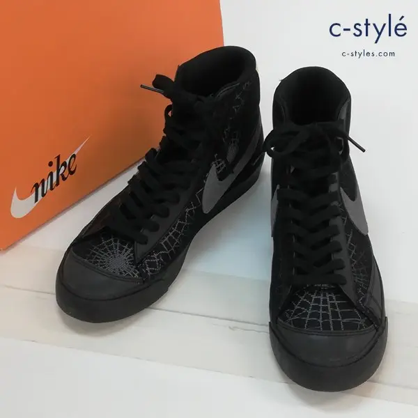 NIKE ナイキ BLAZER MID 77 SPIDER WEB スニーカー 28cm ブラック系 DC1929-001