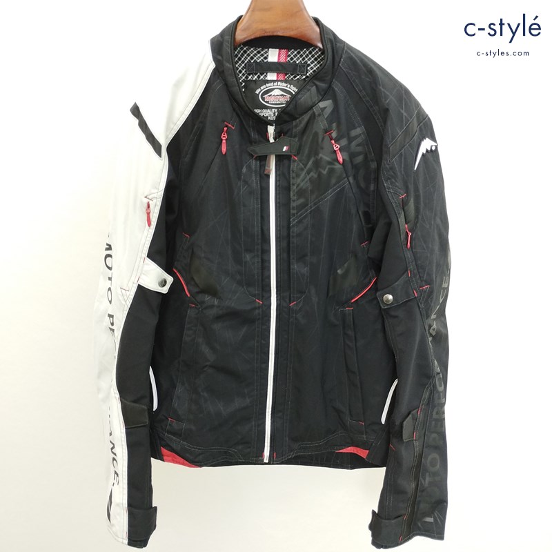 KUSHITANI クシタニ CONTEND JACKET コンテンドジャケット XL ブラック×ライトグレー K-2380 バイク用品