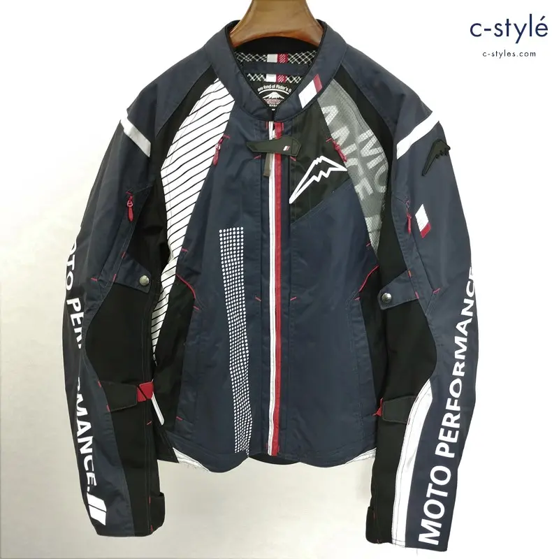 KUSHITANI クシタニ CONTEND JACKET コンテンドジャケット L/XL ネイビー K-2351 ライディングジャケット バイクウェア