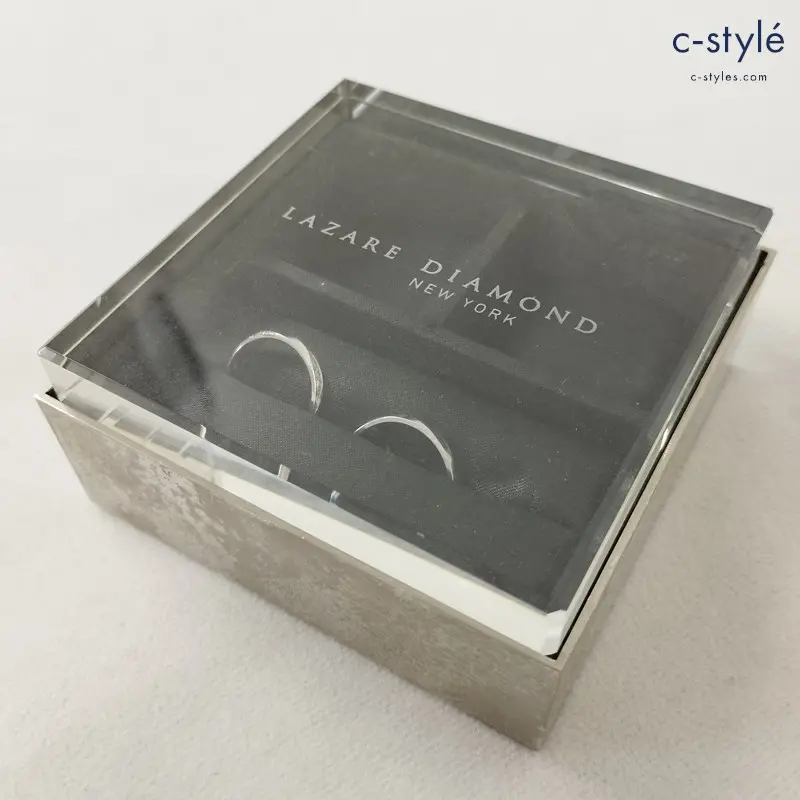 LAZARE DIAMOND ラザールダイヤモンド Pt950 プラチナ ペアリング シルバー ネーム刻印あり 指輪