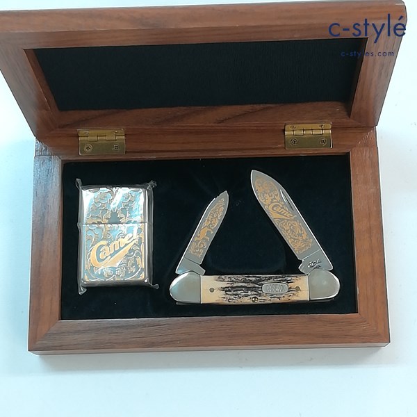 ZIPPO ジッポー CAMEL キャメル Western オイルライター＆ナイフセット シルバー 喫煙具