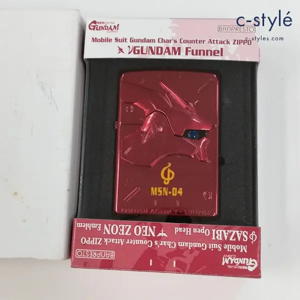 ZIPPO ジッポー 機動戦士ガンダム 逆襲のシャア サザビー オープンヘッド オイルライター レッド 喫煙具