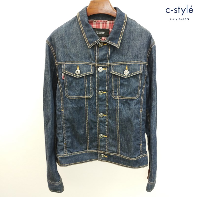 BURBERRY BLACK LABEL デニムジャケット L インディゴ D1F10-312-28 ストレッチ 長袖 Gジャン ジージャン