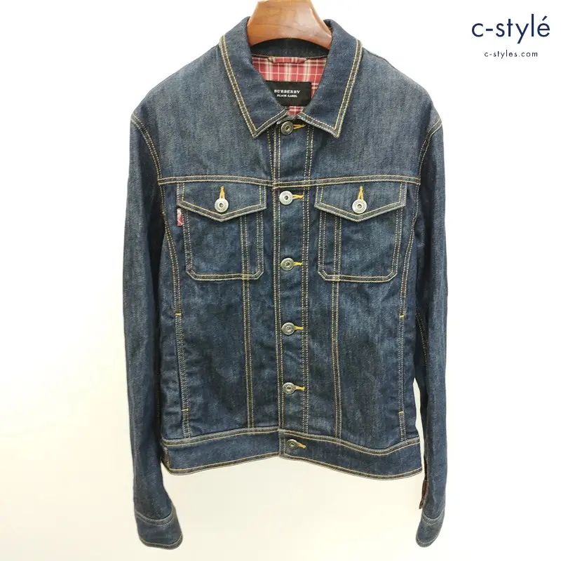 BURBERRY BLACK LABEL デニムジャケット L インディゴ D1F10-312-28 ストレッチ 長袖 Gジャン ジージャン