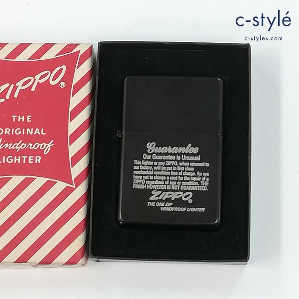 ZIPPO ジッポー 89年製 guarantee ロゴブラック オイルライター 喫煙具