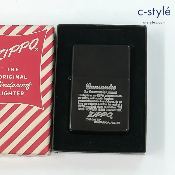 ZIPPO ジッポー 89年製 guarantee ロゴブラック オイルライター 喫煙具