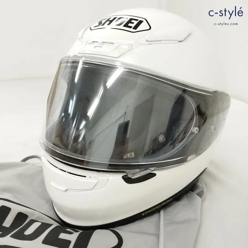 SHOEI ショウエイ Z-7 フルフェイス ヘルメット M （57cm） ホワイト 2019年製 バイク用品