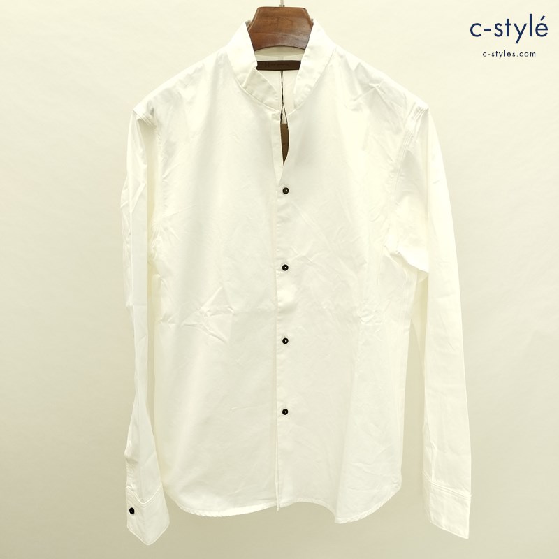 Honor gathering オナーギャザリング シャツ L オフホワイト 4B 綿100 日本製 13AW-S01