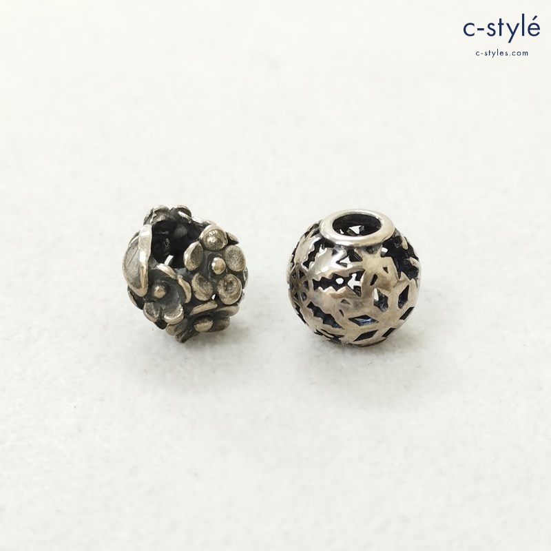 TROLL BEADS トロールビーズ チャーム シルバー 925SLAA刻印 アクセサリー 計2点