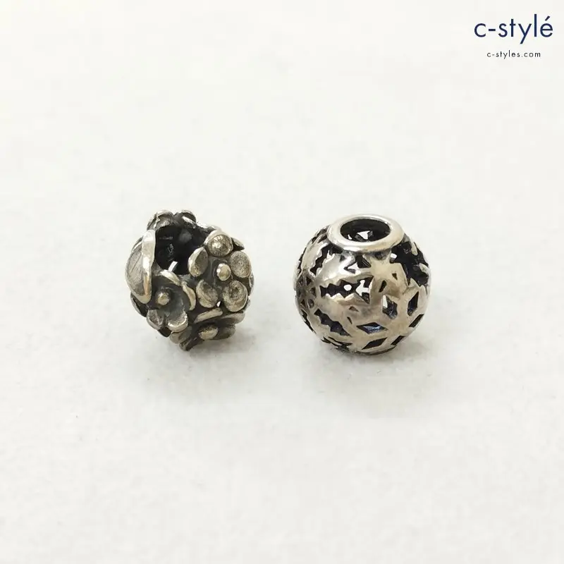 TROLL BEADS トロールビーズ チャーム シルバー 925SLAA刻印 アクセサリー 計2点