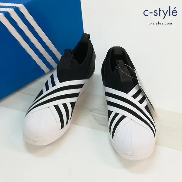 adidas originals アディダスオリジナルス SS SLIPON W スニーカー 28cm ブラック×ホワイト AC8582