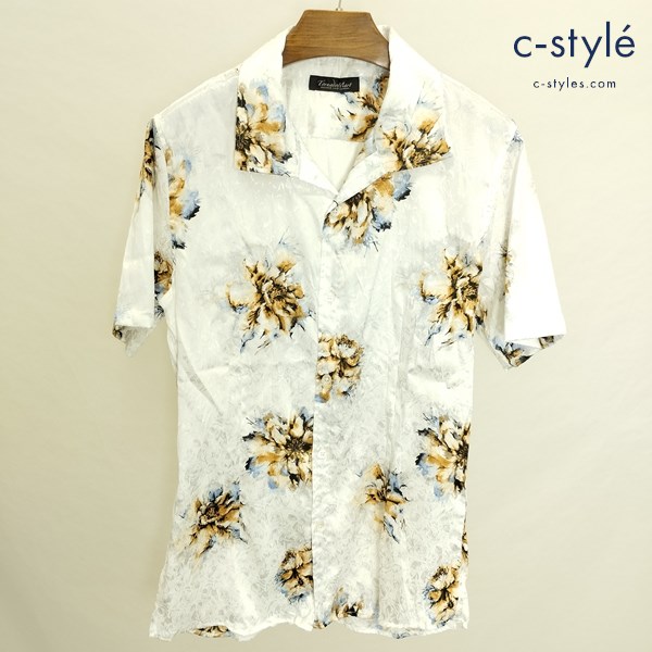 TORNADO MART トルネードマート 総柄シャツ M ホワイト 半袖 631-9174003