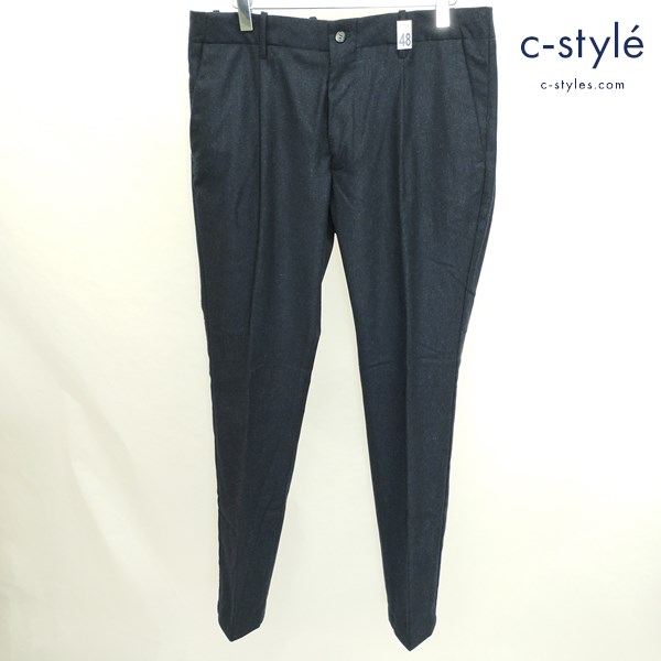 giab’s ARCHIVIO スラックス VERDI/M 48 ネイビー A7072U ウール ポリエステル イタリア製