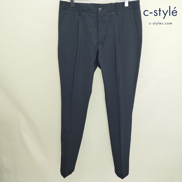 giab’s ARCHIVIO ジャブスアルキヴィオ スラックス VERDI/M 46 ネイビー A6401 ウール ポリエステル イタリア製