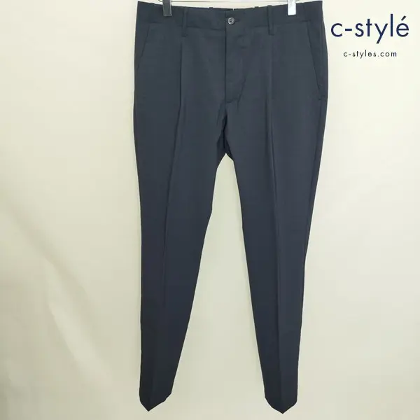 giab’s ARCHIVIO ジャブスアルキヴィオ スラックス VERDI/M 46 ネイビー A6401 ウール ポリエステル イタリア製