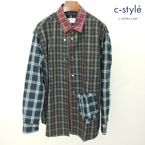 KIDILL キディル 3 Layered Shirts 44 マルチカラー KL346-B チェック柄 綿100 長袖 日本製