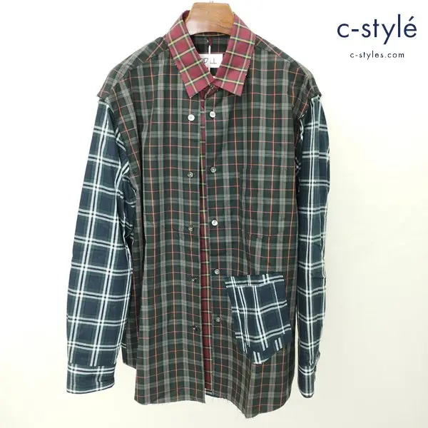 KIDILL キディル 3 Layered Shirts 44 マルチカラー KL346-B チェック柄 綿100 長袖 日本製